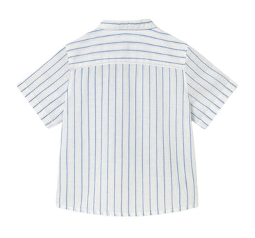 Camisa Lino Cuello Mao y Bermuda Lino