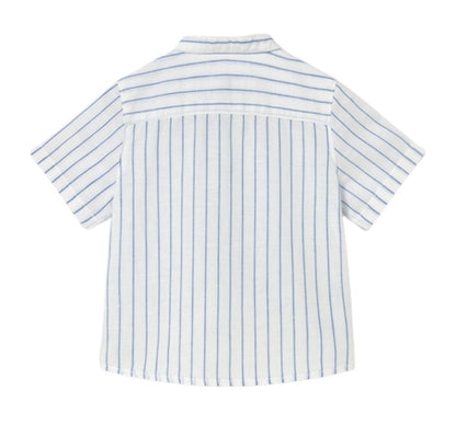 Camisa Lino Cuello Mao y Bermuda Lino
