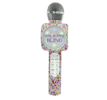 Sing A Long Karaoke Microphone-Confetti Bling