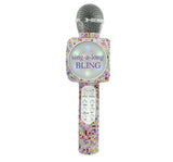 Sing A Long Karaoke Microphone-Confetti Bling