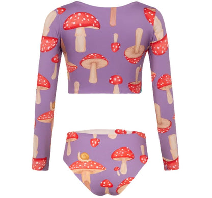 Sun Longsleeve Bikini Hongos Morado