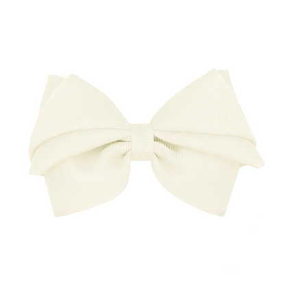 Small Pleated Gg Antique White Bow