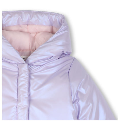 Heart Lila Pocket Puffer Jacket