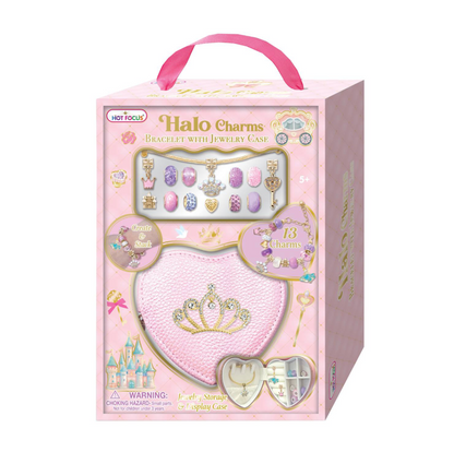 Halo Charms Bracelet & Jewelry Case Princess