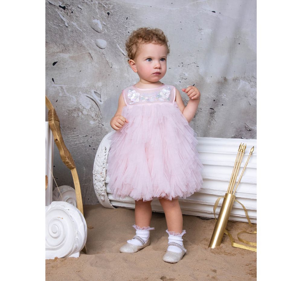 Bebe Iridescente Muse Tulle Dress