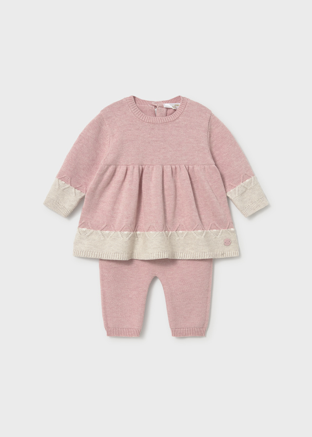 Conjunto Leggings Tricot Rosa B Vigore