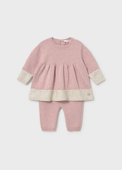 Conjunto Leggings Tricot Rosa B Vigore