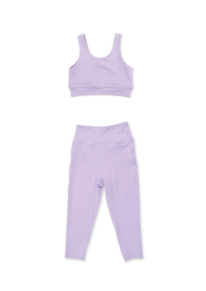 Tiny Tumblers Activewear Lilac M&G Tank Top & Active Pants