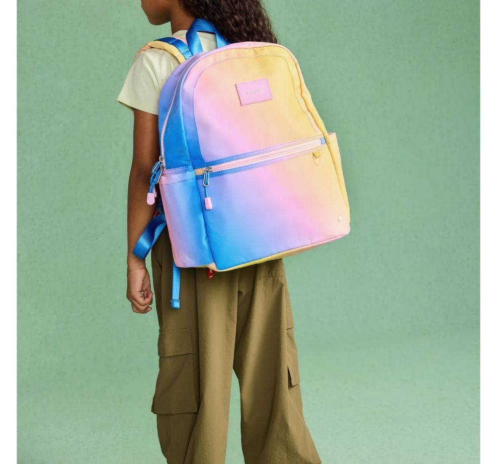 Kane Backpack Blue -Pink - Yellow Gradient
