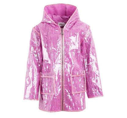 Lavender Sequin Rain Jacket