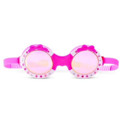 Ribbon Glam Swim Goggles Bow Dazzle Pink