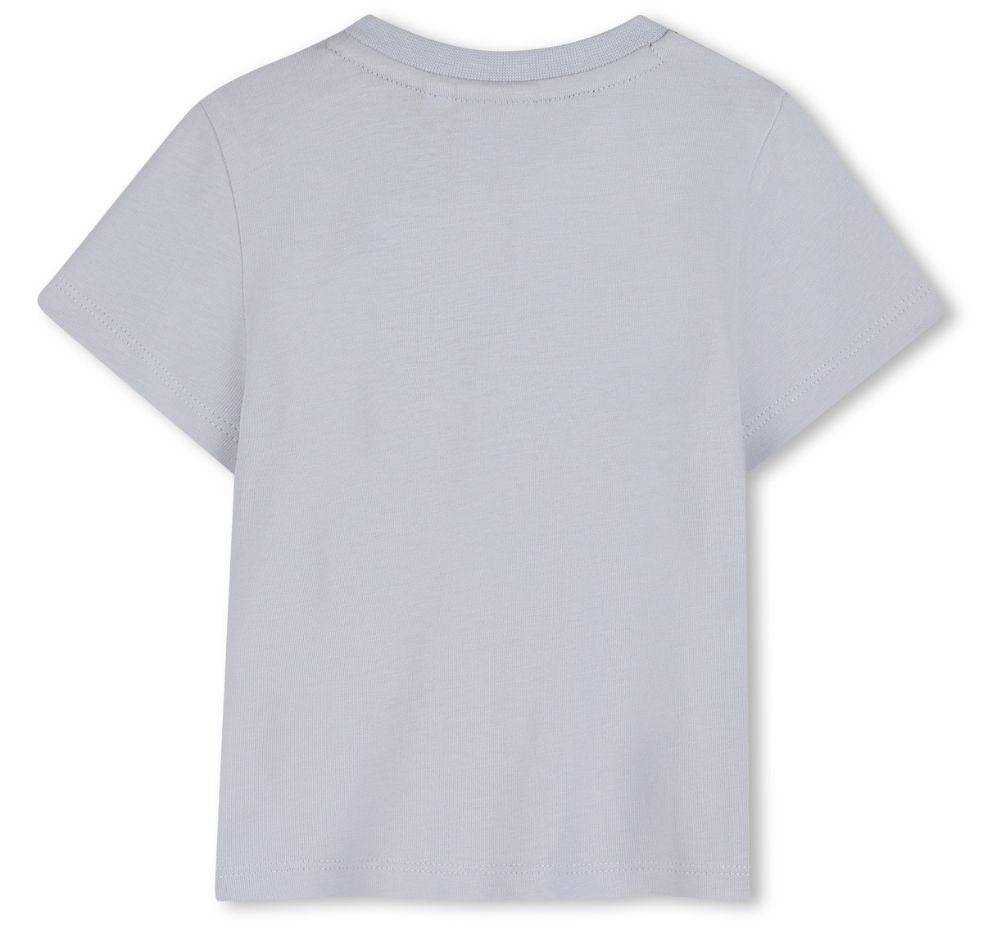 T-Shirt With Boss Logo Pale Blue