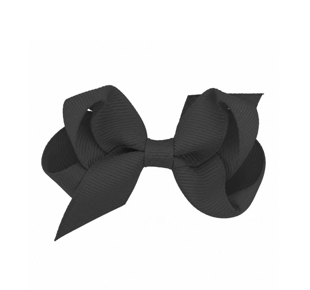 Mini Grosgrain Bow Black