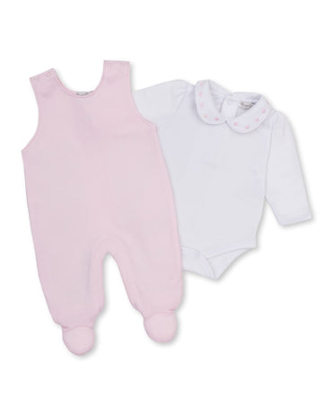 Jacquard Overall Set Mix Baby Blessings Pink