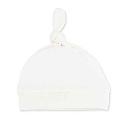 Solid Snow White Knotted Gown and Hat