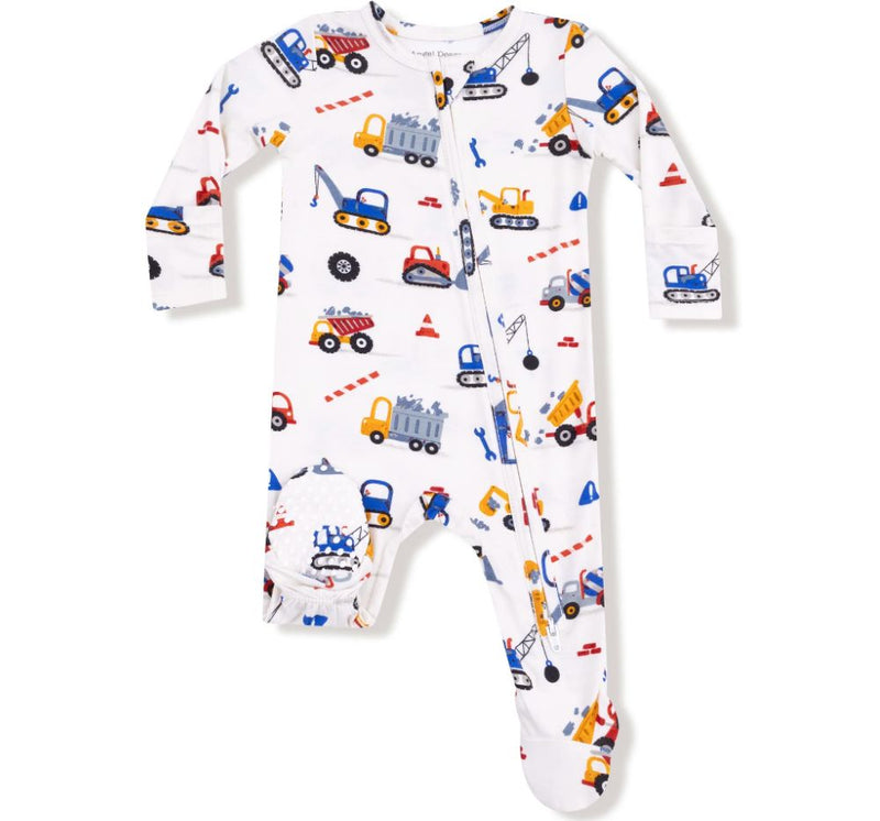 Crayon Construction 2 Way Zipper Romper