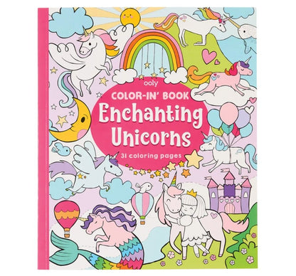 Coloring Book Enchanting Unicorns