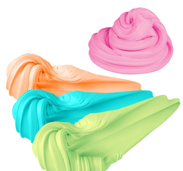 Super Fluff Pink-Green-Orange-Lime Green