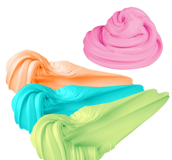 Super Fluff Pink-Green-Orange-Lime Green