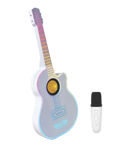 Bluetooth Led Guitar Speaker with Karaoke Microphone