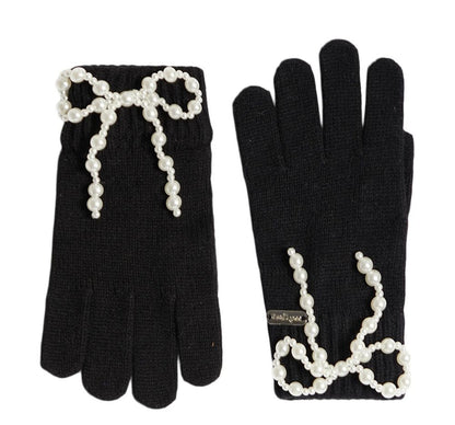 Winter Gloves Black Pearlbow