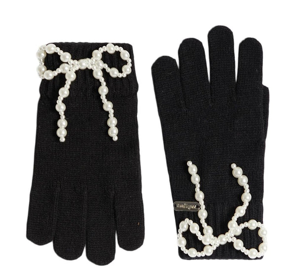 Winter Gloves Black Pearlbow
