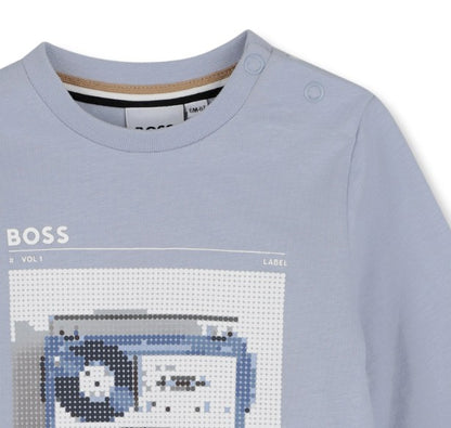 Tee Vintage Graphic Pale Blue