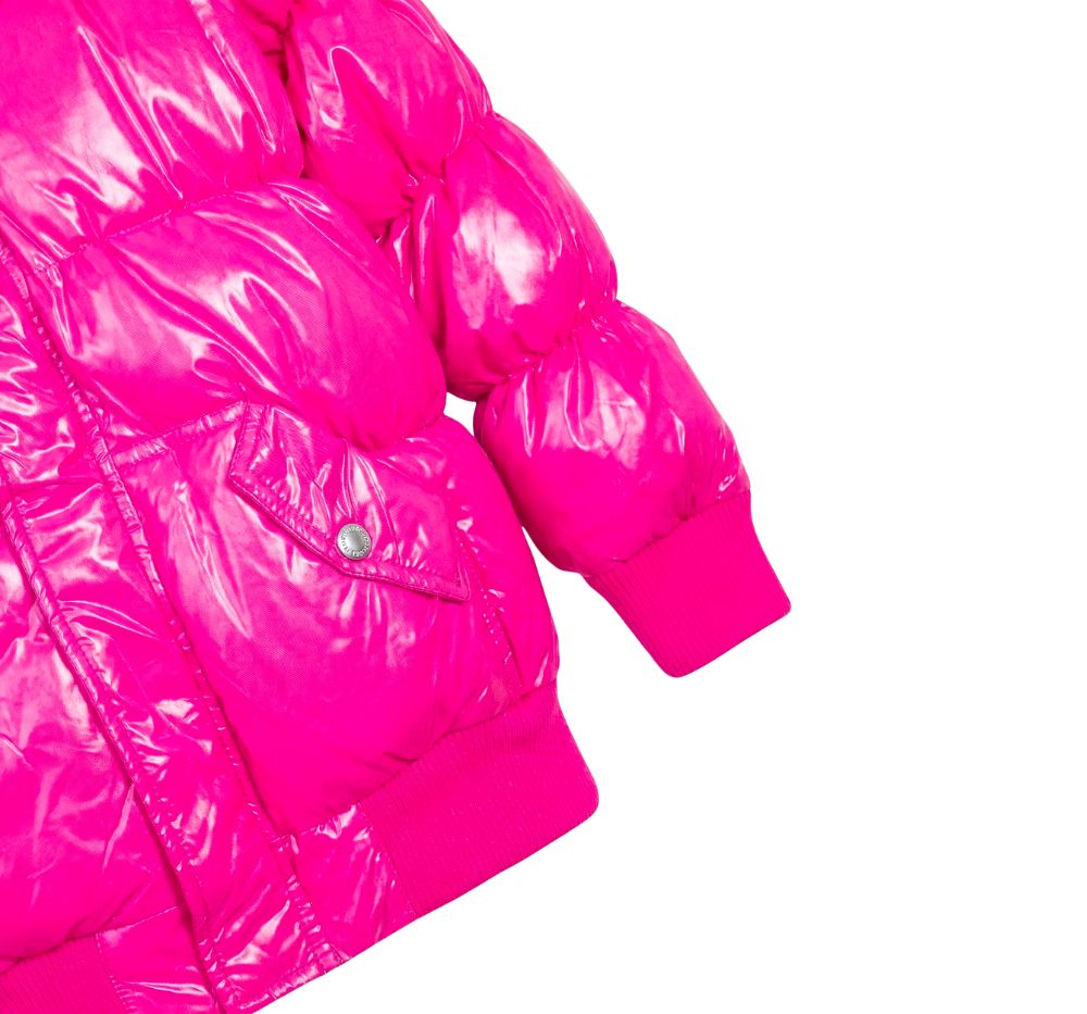 Puffy Coat Pink Glitter