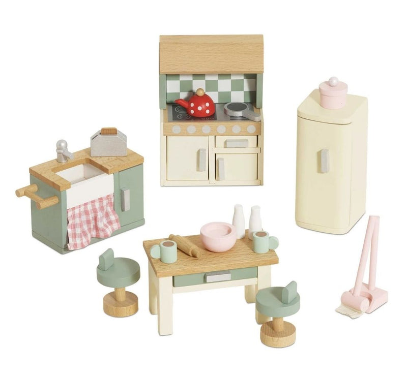 Wooden Dolls house Kitchen Fn