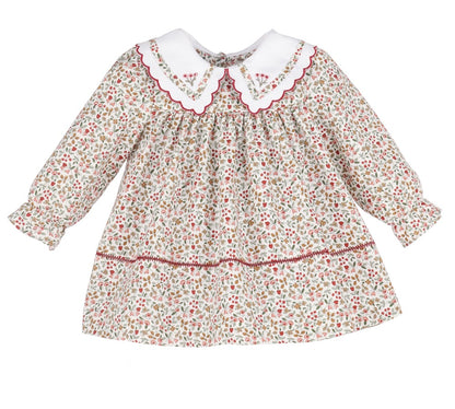 Claret Berries Dress Red