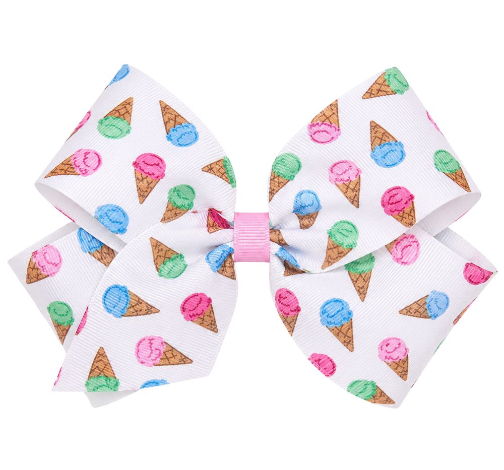 King Sweet Treat Print Bow Ice