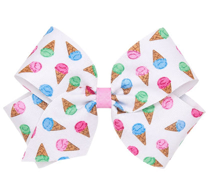 King Sweet Treat Print Bow Ice