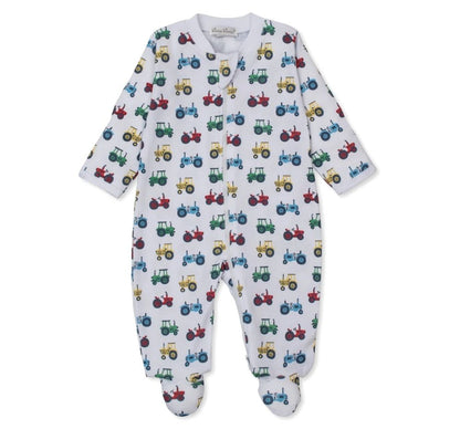 Footie W/Zip Trusty Tractors Multi