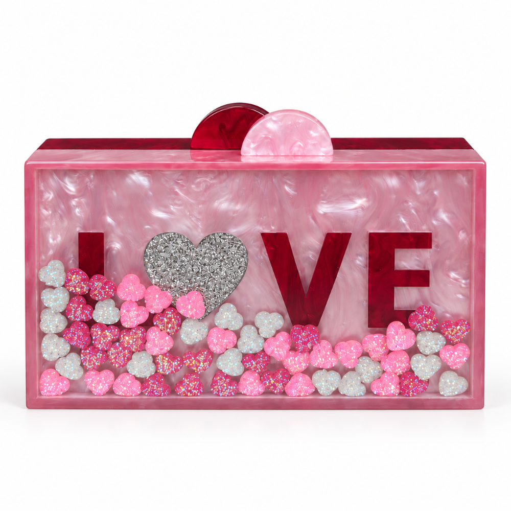 Acrilic Box Bag Love