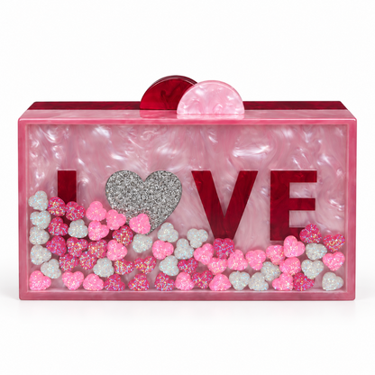 Acrilic Box Bag Love