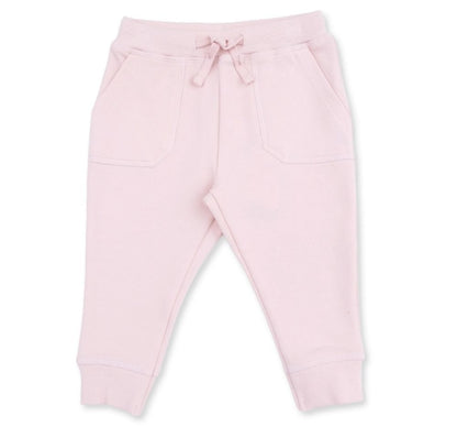 Solid Veiled Pink Jogger Pant