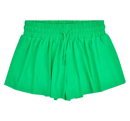 Glam Green Butterfly Shorts