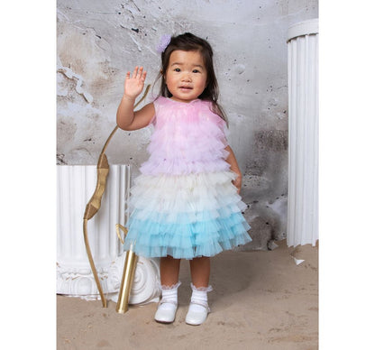 Bebe Rainbow Reverie Tulle Dress