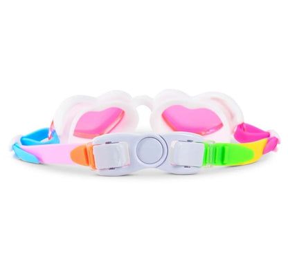 Plush Crush Swim Goggles Purely Yours White