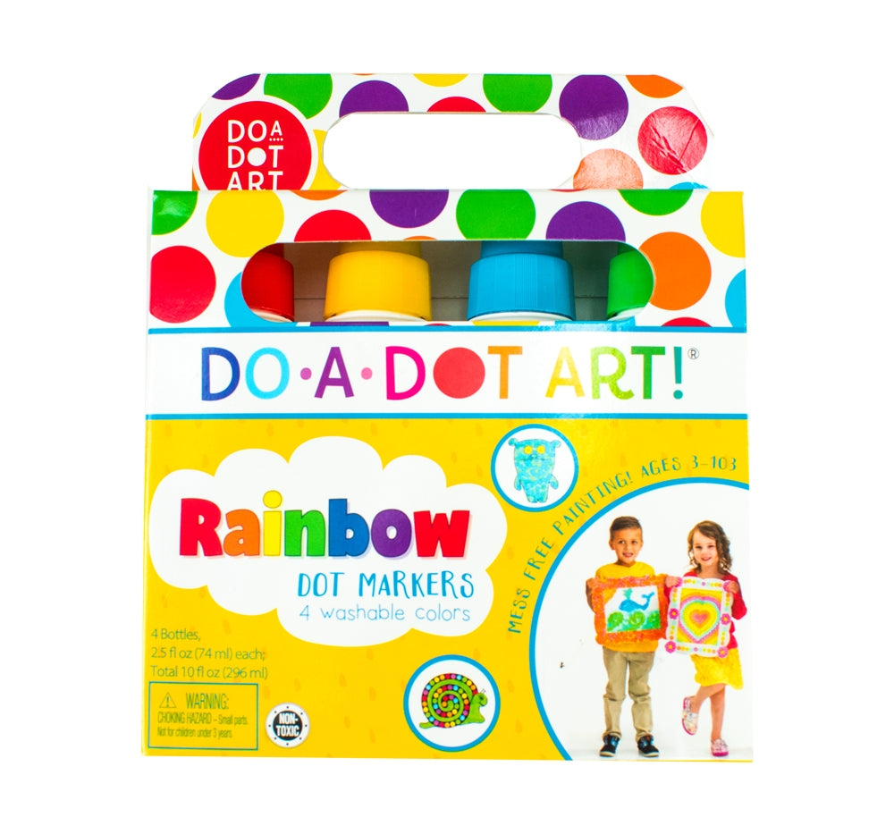 4-Pack Rainbow Colors Sponge Tip Applicator