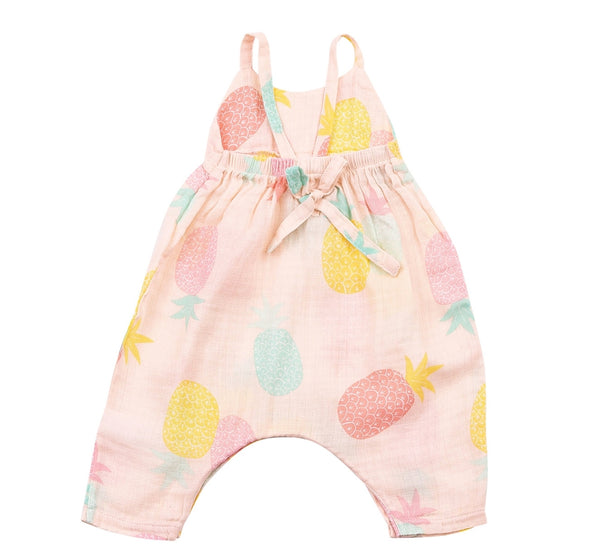 Pineapples Tie Back Romper