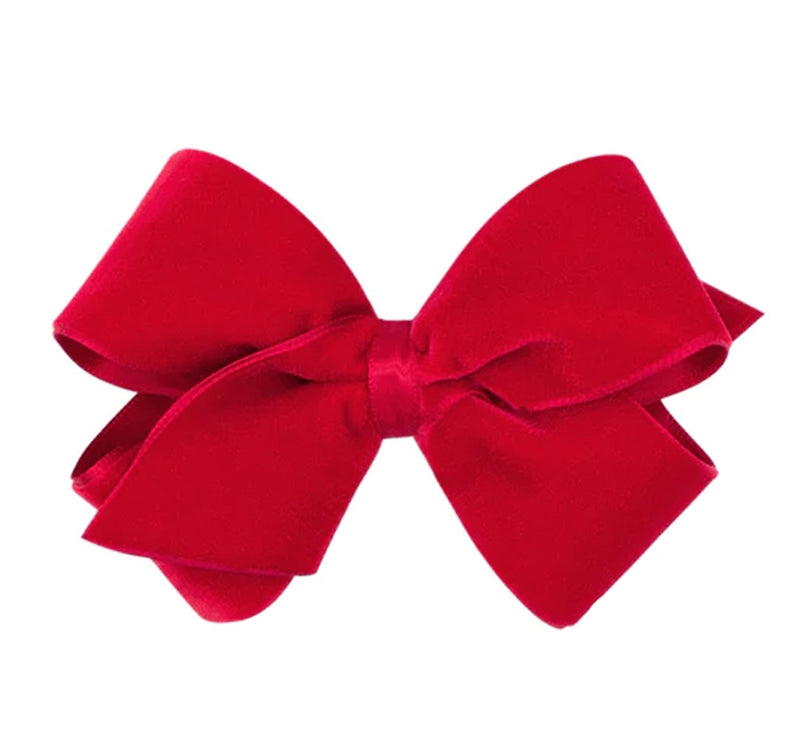 Small King Velvet Basic Bow Cardinal