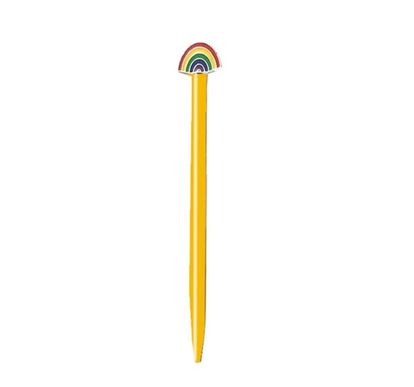 Pluma Arcoíris Amarilla