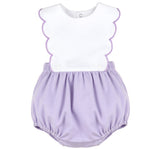 New Classic Knit Scallop Overall Lilac