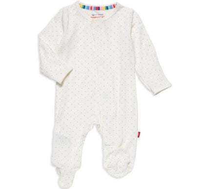 Pin Dot Cream Magnetic Footie