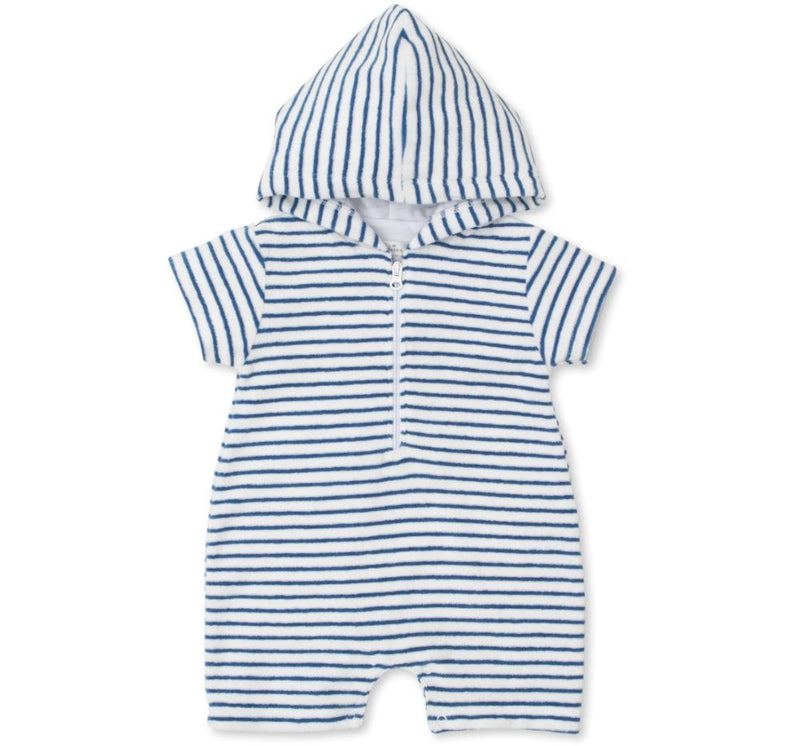 Terry Romper Sea Life Fun Blue