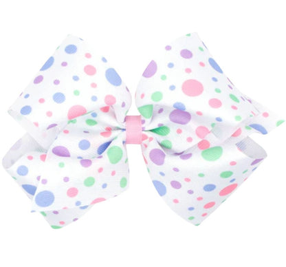 King Gg Spring Print Bow Dot