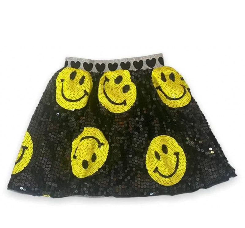 Don't Worry Be Happy Sequin Skirt