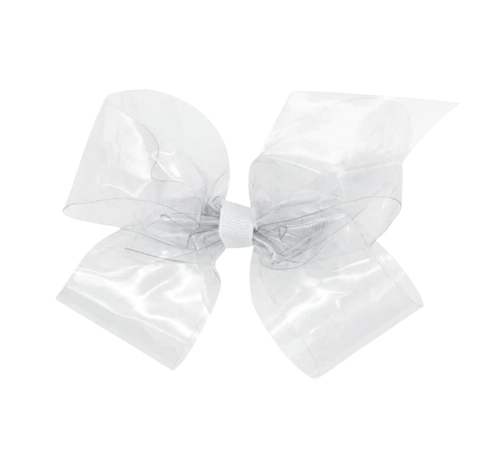 Medium Wee Splash Vinil Bow Clear