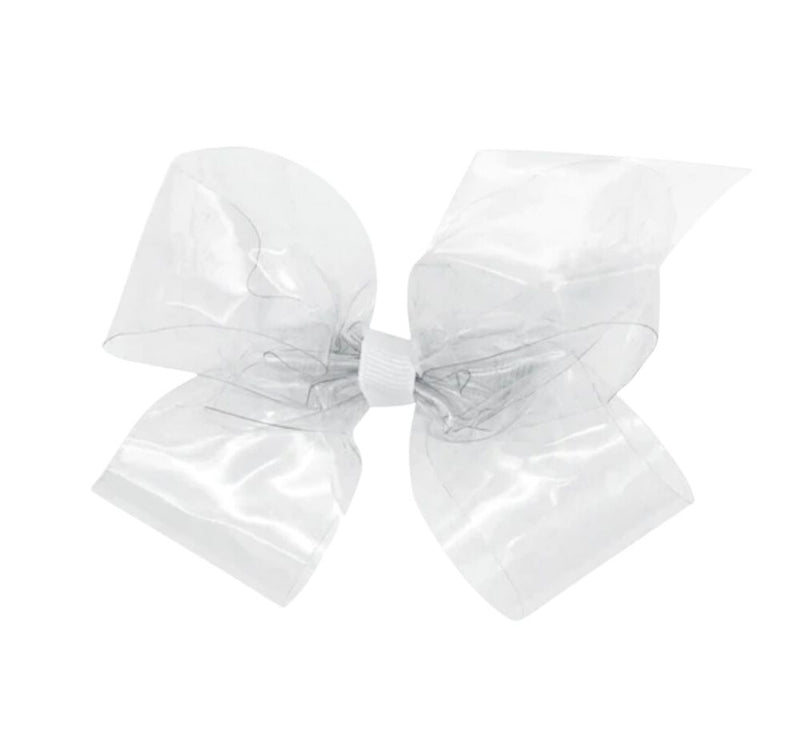 Medium Wee Splash Vinil Bow Clear